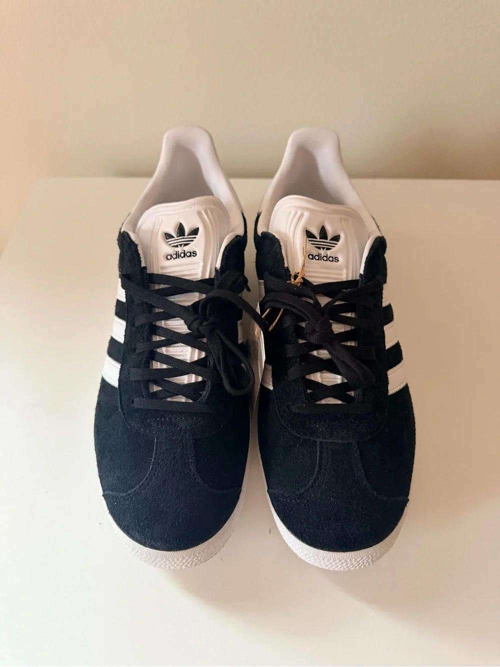 adidas Gazelle BB5476 Black White Men's Size 9.5 New